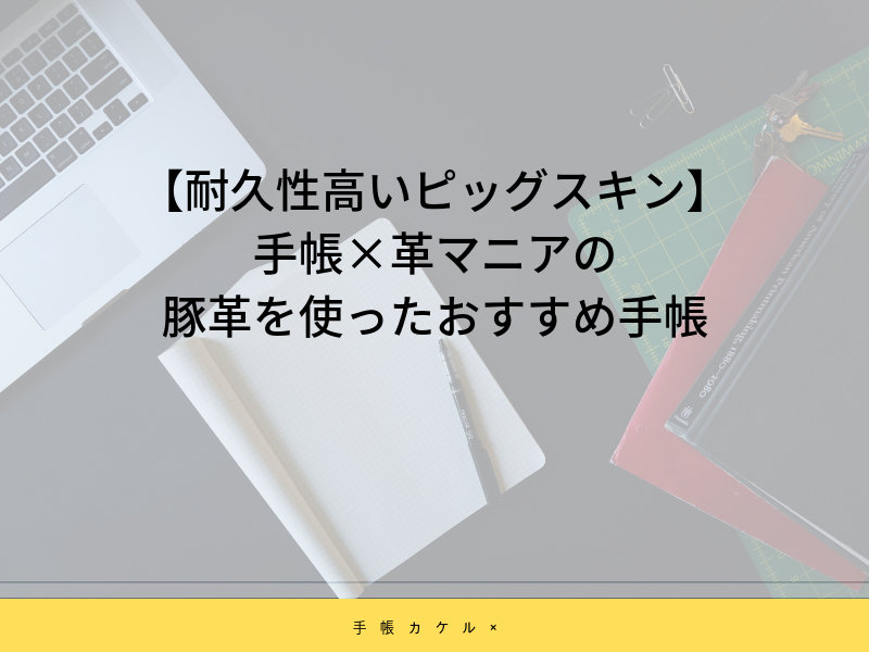 【耐久性高いピッグスキン】手帳×革マニアの豚革を使ったおすすめ手帳